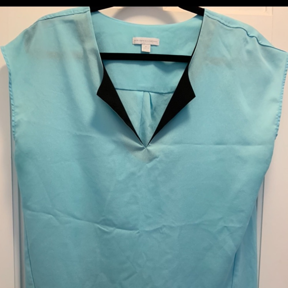 Sleeveless V-Neck Blouse